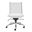 Dirk Armless Low Back Office Chair In White