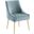 Discern Light Blue Upholstered Performance Velvet Dining Chair EEI-3508-LBU