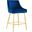 Discern Performance Velvet Counter Stool In Navy