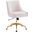 Discern Performance Pleated Back Velvet Office Chair In Pink