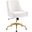 Discern Performance Velvet Office Chair In White EEI-5079-WHI