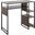 Display Bar Height Table With Storage In Walnut