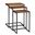 Distressed Solid Wood and Metal Frame Nested Tables Set of 3 In Black and Brown