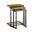 Distressed Solid Wood and Steel Frame Nested Tables Set of 3 In Black and Brown