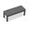 District 2-Seater Dining Bench In Canvas Charcoal and Slate