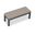 District 2-Seater Dining Bench In Canvas Flax and Slate