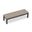 District 3-Seater Dining Bench In Canvas Flax and Slate