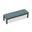 District 3-Seater Dining Bench In Cast Lagoon and Slate