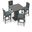 District 5 Piece Bar Set In Cast Lagoon and Slate