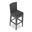 District Bar Chair In Canvas Charcoal and Slate