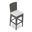 District Bar Chair In Canvas Natural and Slate