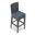District Bar Chair In Cast Lagoon and Slate
