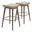 Divat Counter Stool Set of 2 In Beige and Walnut