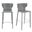 Divinia Barstool Set of 2 In Gray