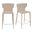 Divinia Counter Stool Set of 2 In Taupe