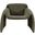Dolce Bent Angle Upholstered Accent Chair In Forest