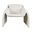 Dolce Bent Angle Upholstered Accent Chair In Natural