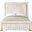 Dolce Velvet King Bed In Cream