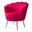 Donata Barrel Chair In Fushia