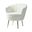 Donata Barrel Chair In Ivory