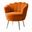 Donata Barrel Chair In Orange