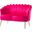Donata Loveseat In Fushia