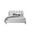 Donna King Upholstered Bed In Ivory