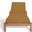 Donnamaria Wicker Sun Lounger In Natural and Brown