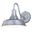Dorado 9 Inch Outdoor Wall Light In Satin Silver and White