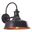 Dorado Motion Sensor Dusk to Dawn Outdoor Wall Light In Dark Bronze and Light Gold