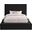 Dorian Velvet Twin Bed In Black Velvet
