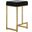 Dorrington Modern Velvet Backless Counter Height Stool Set of 2 In Black And Gold