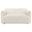 Dorset Fabric Upholstered Round Track Arm Loveseat In White