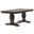 Trestle Transitional Dining Table In Grey Stone and Black Stone