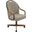 Douglas Caster Swivel Tilt Fabric Dinning Chair In Chestnut and Texture Bronze