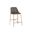 Dover Counter Stool In Bravo Portabella and Sparrow Grey