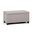 Dover Linen Look Fabric Storage Ottoman Bench In Cloud Grey