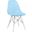 Dover Molded Side Chair In Transparent Blue