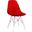 Dover Molded Side Chair In Transparent Red