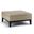 Dover Vegan Faux Leather Square Coffee Table Storage Ottoman In Satin Cream
