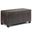 Dover Vegan Faux Leather Storage Ottoman Bench In Distressed Brown