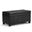 Dover Vegan Faux Leather Storage Ottoman Bench In Midnight Black