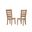 Dovetail Horizontal Slat Side Chair In Bleached White