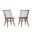 Dovetail Spindle Side Chair In Aged Grey