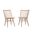 Dovetail Spindle Side Chair In Bleached White
