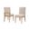 Dovetail Upholstered Side Chair Grey Fabric In Bleached White