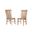 Dovetail Vertical Slat Chair In Bleached White
