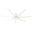 Downtown 72 Inch Energy Star Damp Rated Ceiling Fan and Wall Control In Matte White