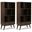 Draper 35 Inch 6 Cubbie Bookcase Set of 2 In Medium Auburn Brown