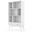 Draper Solid Hardwood Mid Century Wide Bookcase and Storage Unit In White